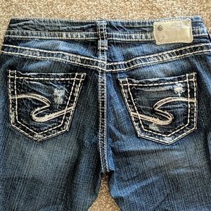 Silver jeans Aiko cropped Boyfriend jeans